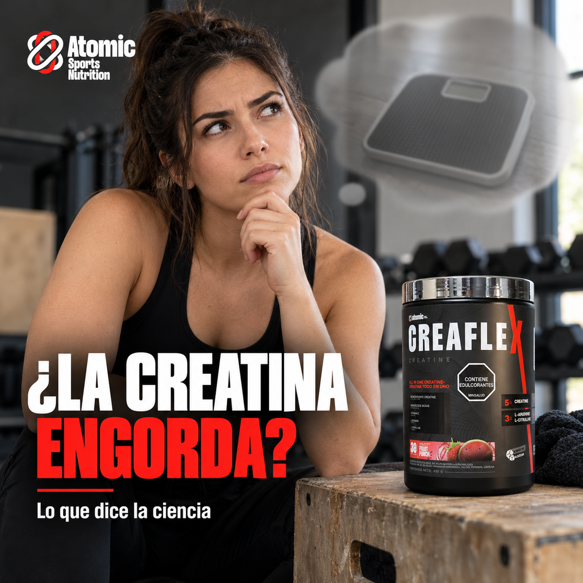 ¿La creatina engorda? Esto dice la ciencia…